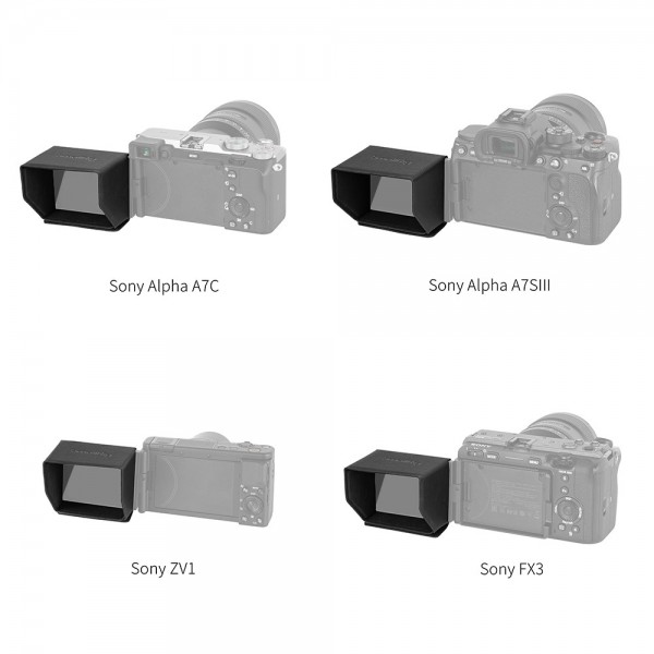 SmallRig Sunhood for Sony Alpha 7 IV / Alpha 7S III / Alpha 7C / ZV-1F / ZV-1 / ZV-E10 / FX3 Camera 3206